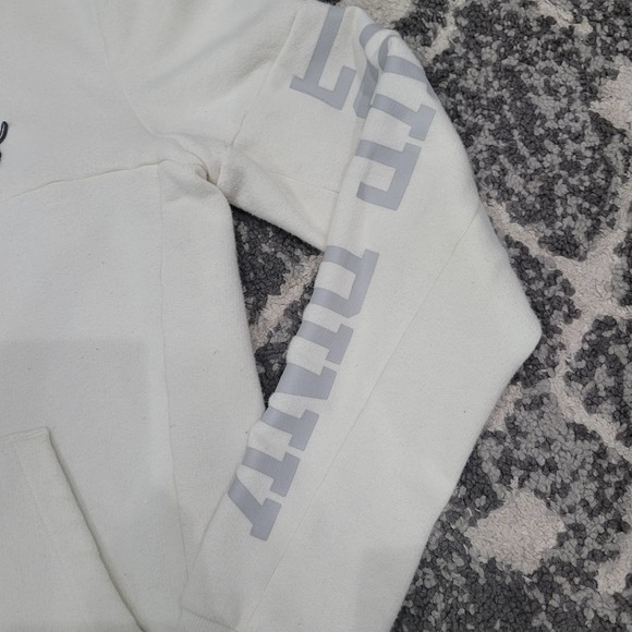 PINK victoria secret white womens xs sweatshirt - Picture 4 of 8